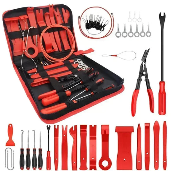 Car Interior Trim Removal Tool Kit, Auto Plastic Clips Puller Set for DIY Panel Disassembly - HASHTAG