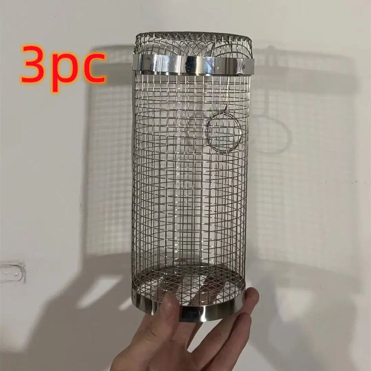 Rolling Grilling Basket Metal BBQ Barbecue Basket Netto Portable Outdoor Camping Barbecue Rack Cucina Gadgets AliExpress