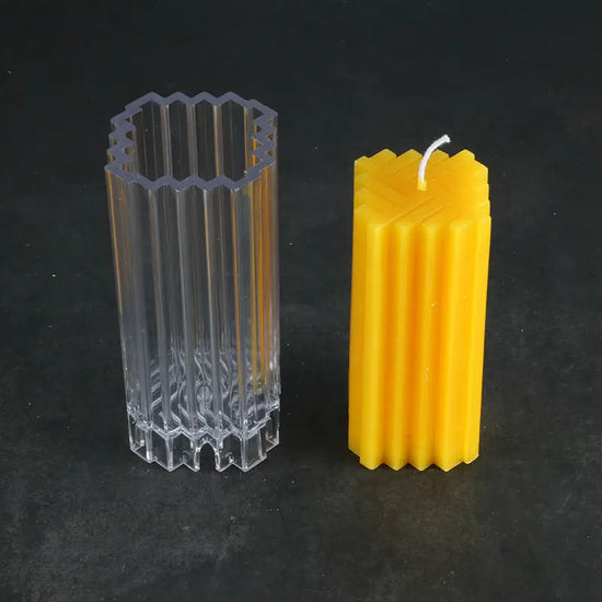 Candle Mold Creative Square Weave Pattern - HASHTAG
