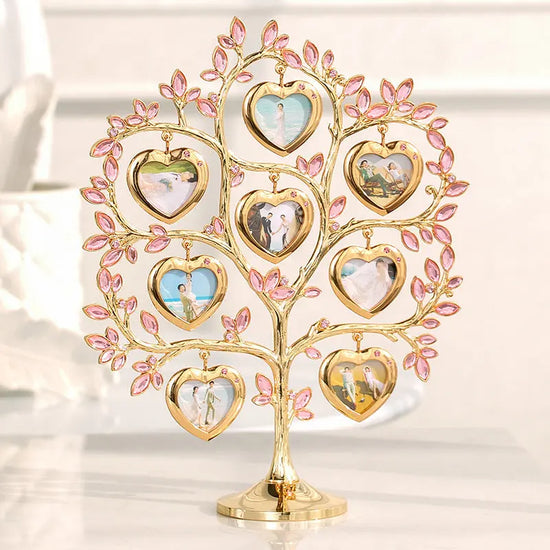 Rhinestone Family Tree Photo Frame Tree Memorial Day Gift - HASHTAG