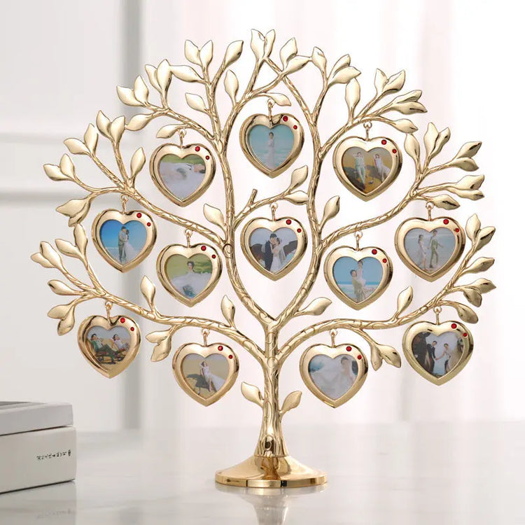 Rhinestone Family Tree Photo Frame Tree Memorial Day Gift - HASHTAG