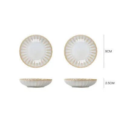 Porcelain Dinner Ware Japanese red style - HASHTAG