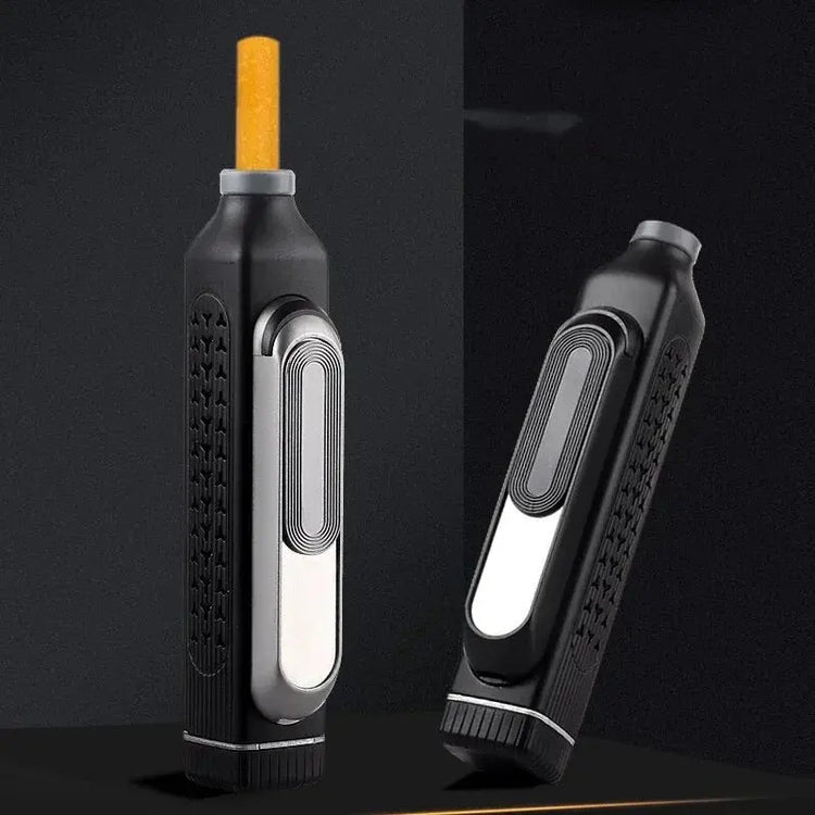 Car Travel Does Not Shed Ash Smoking Artifact Environmentally Friendly Portable Mini Ashtray with USB Rechargeable Lighter - HASHTAG