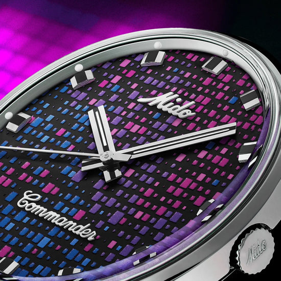 Mido orologio Commander 1959 37mm nero automatico acciaio M8429.4.N7.11 Capodagli 1937