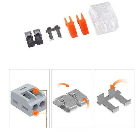 10-75 Pcs Orange Universal Type Quick Plug-in Terminals,Electrical Equipment Connectors,Wire Connector Terminals,250V/32A - HASHTAG