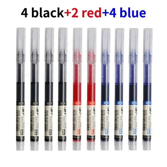 10 Pcs Color Gel pens.Quick Drying Large Capacity,0.5mm, suitable for Students, Note-taking, Marking, Drawing, Bookkeeping. - My Hashtag Shop