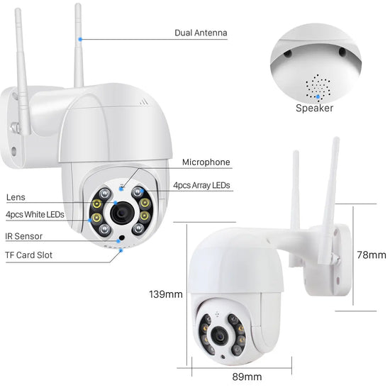 Telecamera di sorveglianza WiFi senza fili - My Hashtag Shop