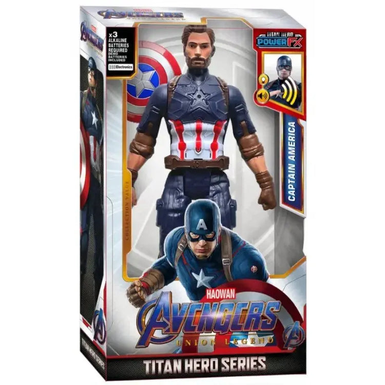 Marvel Avengers Action Figure SuperHero Spider-Man Iron Man Black Panther Captain America Groot Hulk Luminous Birthday Gifts toy - HASHTAG