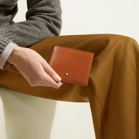 Montblanc portafoglio Meisterstück 6 scomparti ruggine 198806 Capodagli 1937