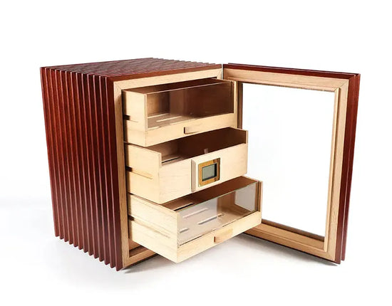 Eumidificatore elettronico per sigari ha ripiani di buona qualità realizzati in puro legno - My Hashtag Shop