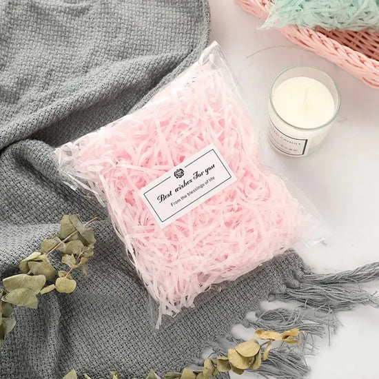 Paper raffia color shredded crepe paper candy gift box filling. Liebe - Making Life Easier