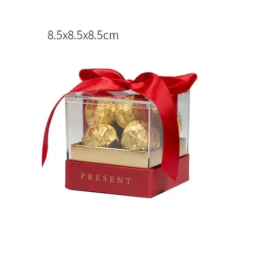 Acrylic Gift Box with Ribbon Transparent. Liebe - Making Life Easier