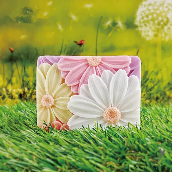 Elegant Sunflower Soap Mold 3D Rectangler - HASHTAG