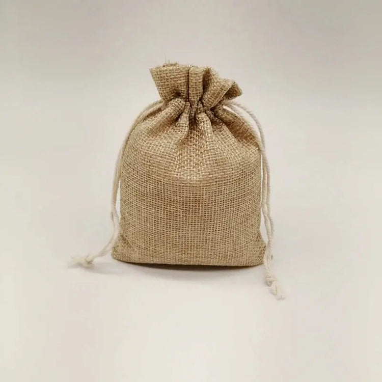 Natural Linen Burlap Bag Jute Gift Bag Drawstring Gift Bags. - HASHTAG