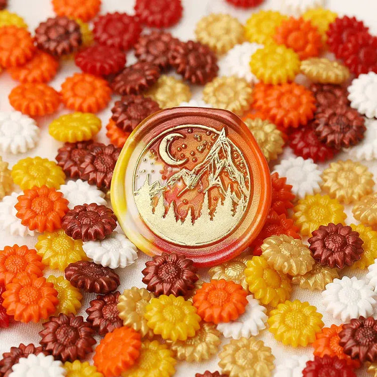 Sunflower Sealing Wax Beads Pearl Stamp 100pcs Retro - HASHTAG