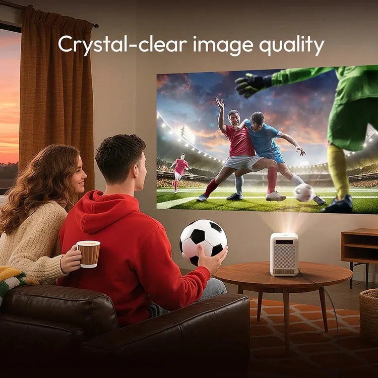NNEOBA Smart Mini Home Theater Projector White-4
