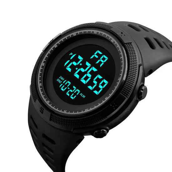 Orologio elettronico da uomo Orologi sportivi militari Orologio da polso digitale multifunzione luminoso a LED per uomo, bambino, ragazzo, studente, adolescente - My Hashtag Shop
