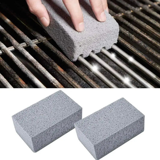 1pc BBQ Grill spazzola per la pulizia blocco di mattoni Barbecue pietra per la pulizia pomice mattone per Barbecue Rack cucina all&