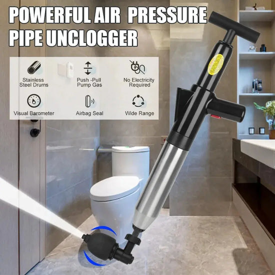 Lo sblocco della toilette può eliminare istantaneamente il blocco delle fognature della toilette e crea un scarico universale dei pavimenti della cucina con pressione dell&