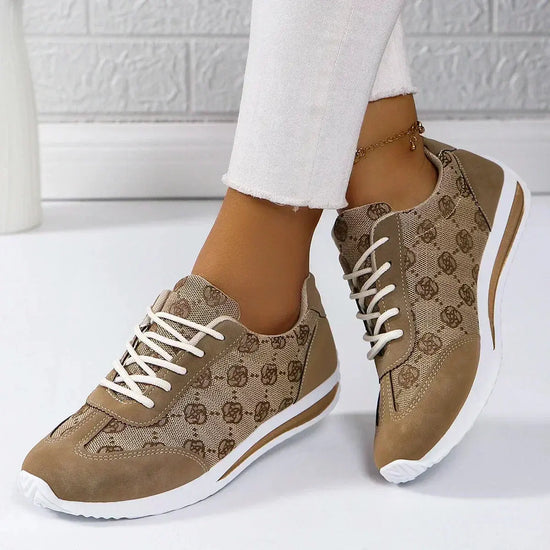 Women Designer Mouth Breathable Cross Strap Sneakers Liebe - Making Life Easier