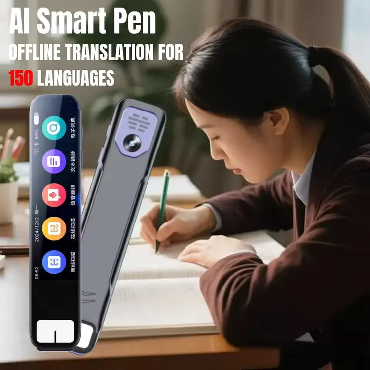 Penna per traduzione GPT AI 150 lingue Scansione AI Penna per traduzione intelligente Punto di traduzione offline Lettura Apprendimento Traduttore vocale - My Hashtag Shop