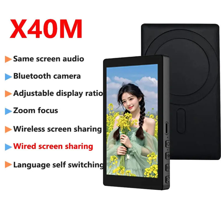 Schermo per selfie magnetico wireless per telefono per smartphone Vlog Registrazione video in streaming live Telecamera posteriore per telefono Monitor selfie - My Hashtag Shop