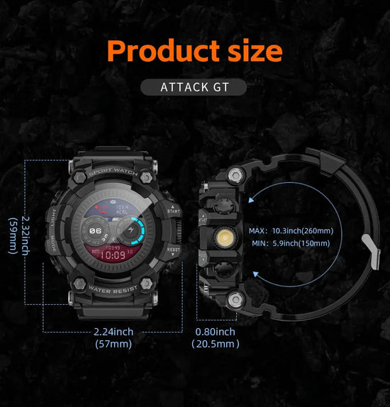 Smart watch uomo Cardiofrequenzimetro Pressione sanguigna Smart Watch Adatto impermeabile per Android IOS - My Hashtag Shop
