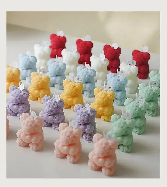 Bear Candle Romantic Cute Soy Wax Aromatherapy Small Scented Liebe - Making Life Easier