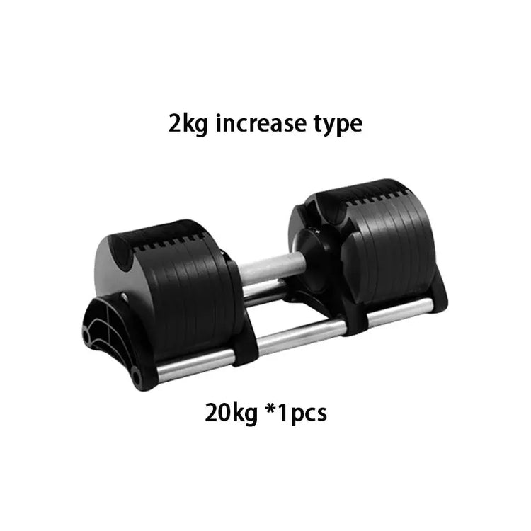 Set manubri rotondi regolabili, seconda generazione, aumento 2 kg, 24 kg, 36 kg, fitness, appena aggiornato - My Hashtag Shop