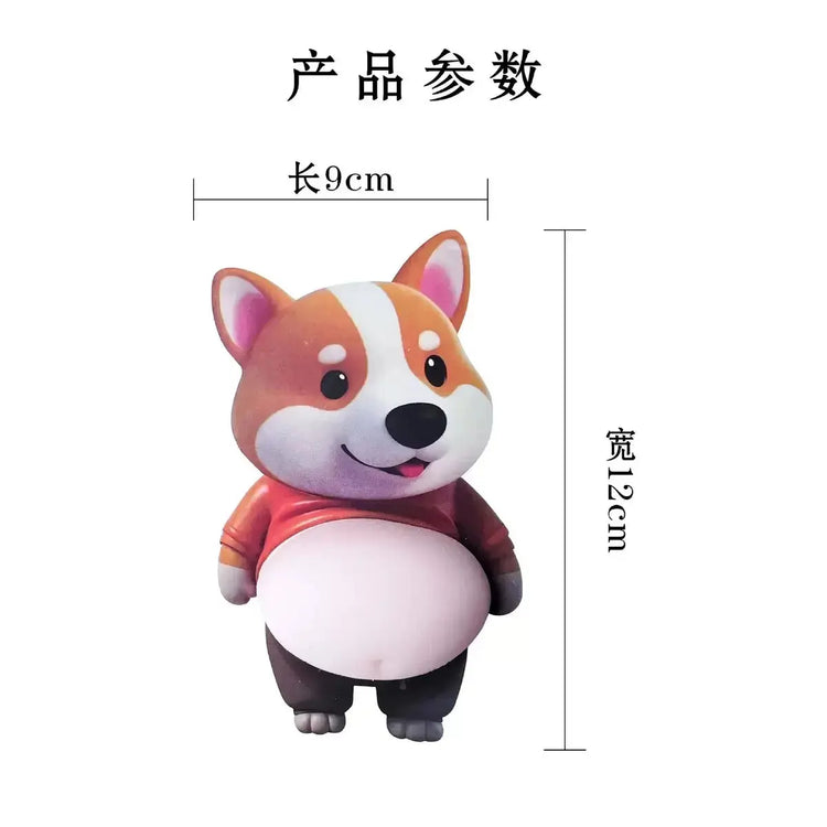 Pancia di Cane Adesivo Carino Paffuto Shiba Inu Cucciolo - My Hashtag Shop