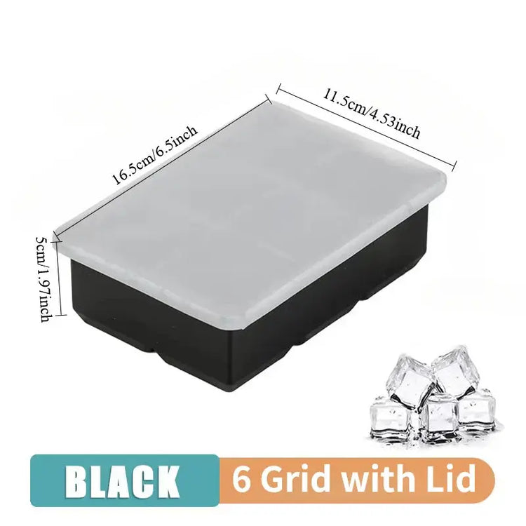 Silicone Ice Cube Molds Home or Barware 4/6/8/15 Grids - HASHTAG