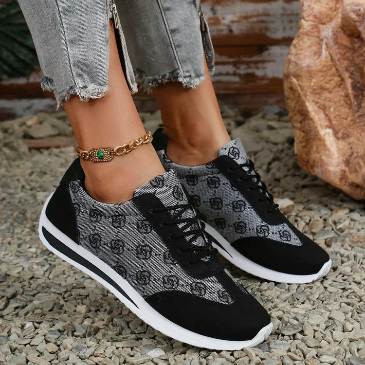 Women Designer Mouth Breathable Cross Strap Sneakers Liebe - Making Life Easier