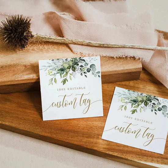 Personalized Wedding Thank You Gift Tag Labels 100Pcs - HASHTAG