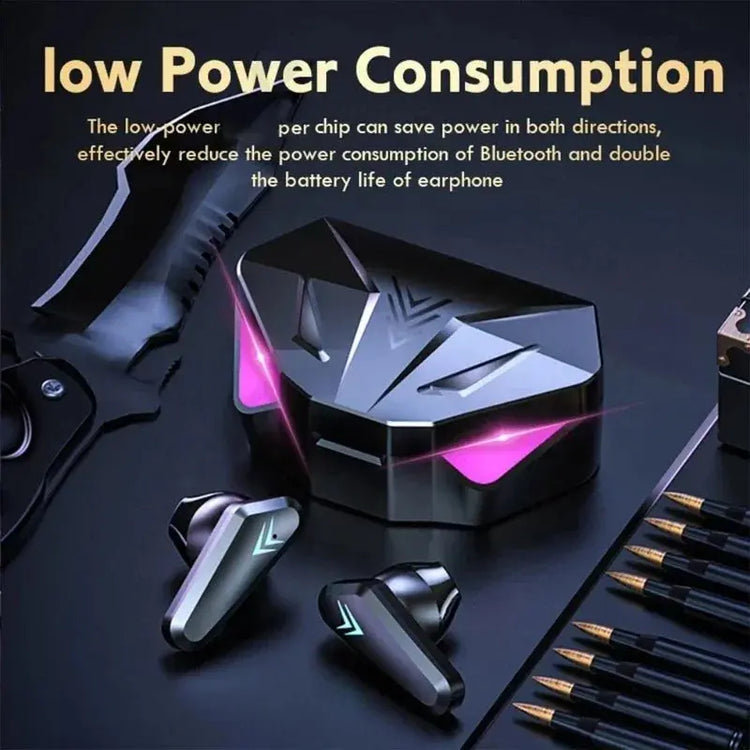 Auricolare Bluetooth wireless Display a LED Auricolari da gioco con microfono Cuffie wireless Auricolari Bluetooth con cancellazione del rumore - My Hashtag Shop