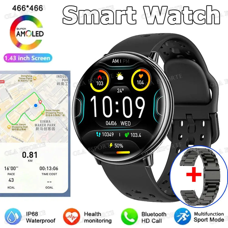 Per Amazfit Active 2 GPS Astuto Della Vigilanza Delle Donne Degli Uomini Ai GPT Amoled Impermeabile Sport SmartWatch Bussola NFC BT Chiamata Orologi per - My Hashtag Shop
