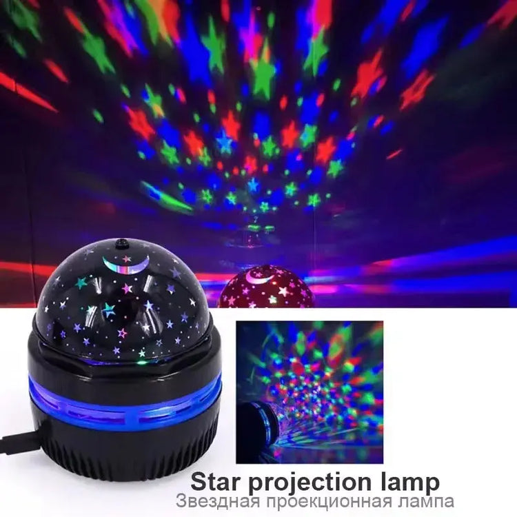 Luci notturne a LED per cielo stellato Lampada per proiettore USB Palla magica Stella lunare Luci natalizie Decorazioni per l&