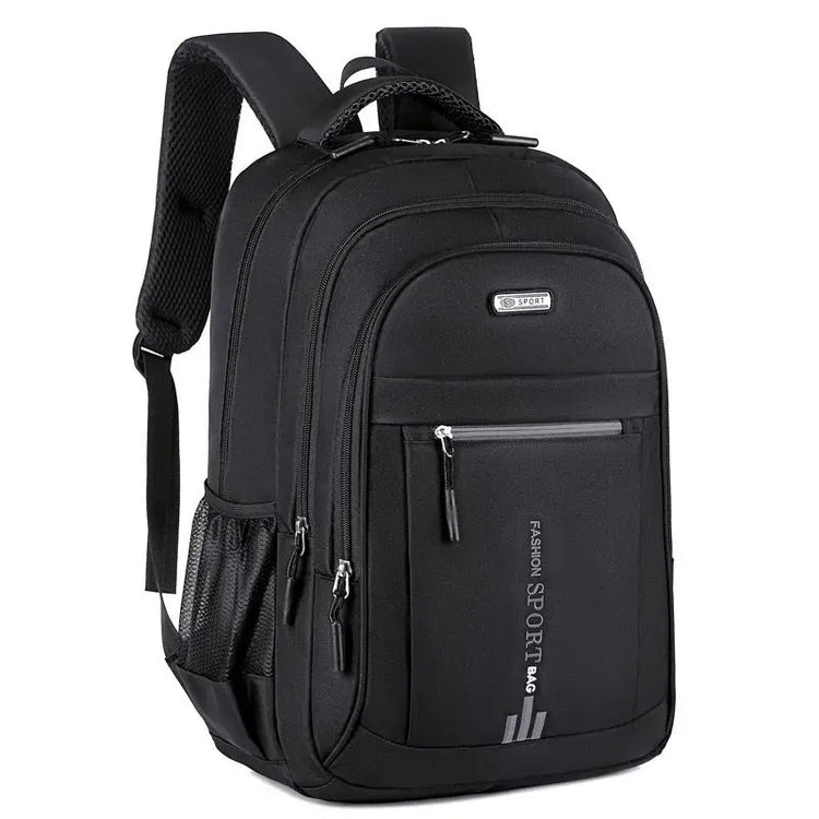 NNEDSZ Black Large Capacity Business Backpack for Men and Women - Waterproof Laptop School Bag with Breathable Design-0