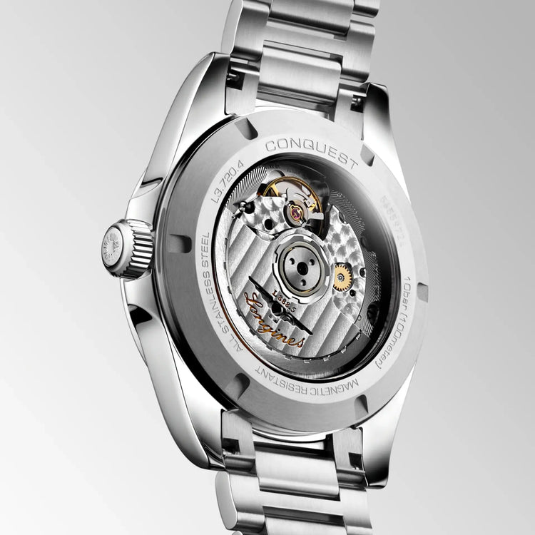 Longines orologio Conquest 38mm argento automatico acciaio L3.720.4.72.6 Capodagli 1937