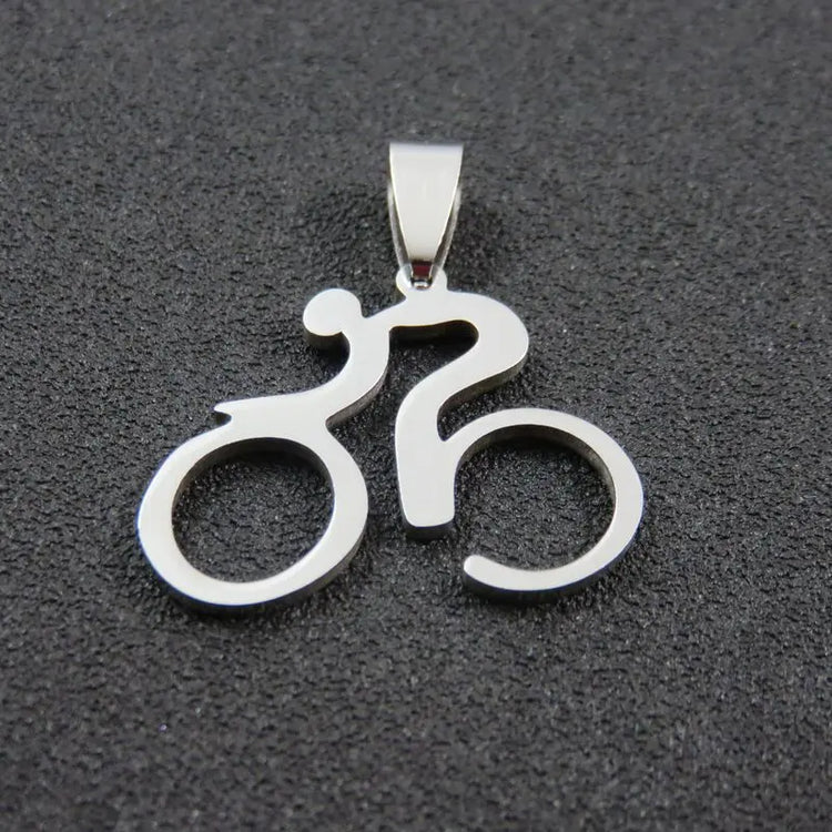 Mountain Bike Necklace Stainless Steel - HASHTAG