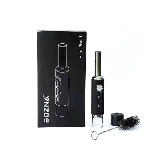 Piston Type Huifre II Tobacco Smoking Pipe Stretchable with Cotton Filter Portable Dry Retractable Herb Burning Smoke Pipes Kit - HASHTAG