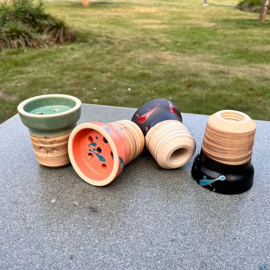 7 Holes Ceramic Tobacco Bowl for Shisha Hookah Chicha Cachimbas Nargile Smoking Accessories - HASHTAG