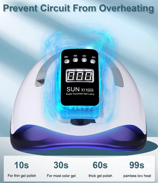 Lampada UV LED Unghie, 280W Professionale 66 Sfere Di Lampada a Leds, Semipermanente Curare Rapidamente Pedicure Fornetto per Tutti I Smalti, Automatico Sensore per Manicure a Casa E in Salone