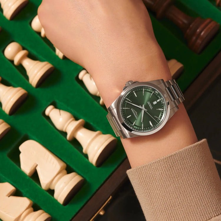 Longines orologio Conquest 2023 41mm verde acciaio automatico L3.830.4.02.6 Capodagli 1937