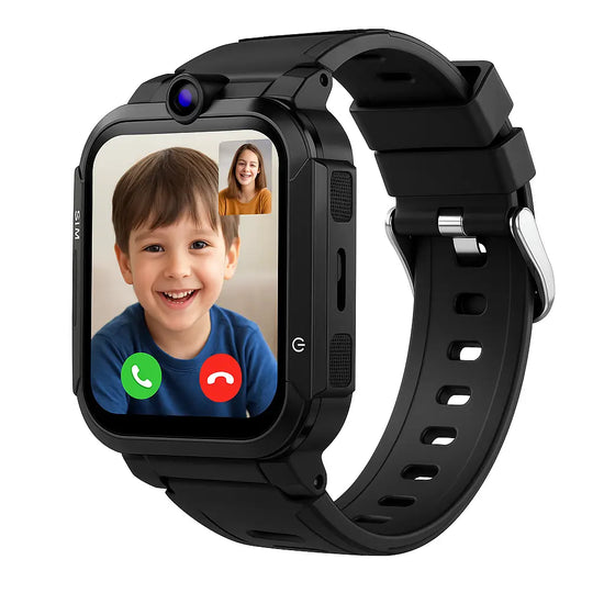 4G Kids Smartwatch with GPS Video Call Camera Sim Card for Boys Girls Ochre Juniper