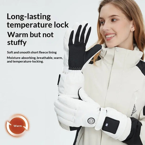 Intelligent Electric Heating Outdoor Skiing Gloves AliExpress
