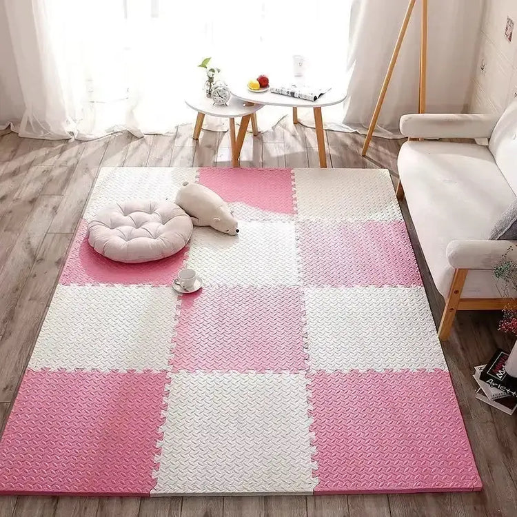 4~20Pcs Puzzle Fitness Mat, Eva Interlocking Foam Floor Tiles for Home Gym, Home Gym Equipment Mat, Non-Slip Floor Mat for Kids