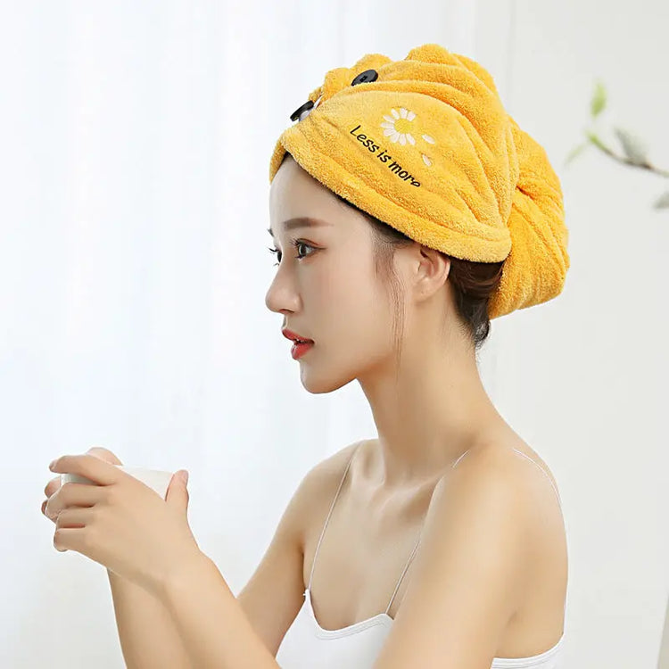 Water absorption headscarf fantastic after shower care. - HASHTAG