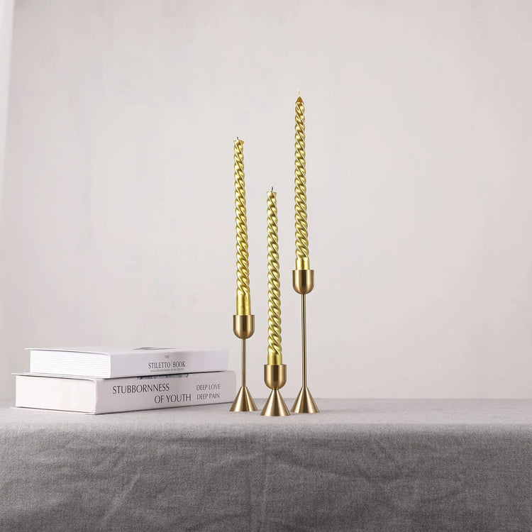 Copper Aluminum Metal Candle Holder for home or events - HASHTAG