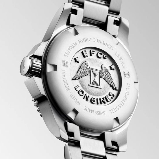 Longines orologio Hydroconquest 32mm madreperla diamanti quarzo acciaio Capodagli 1937