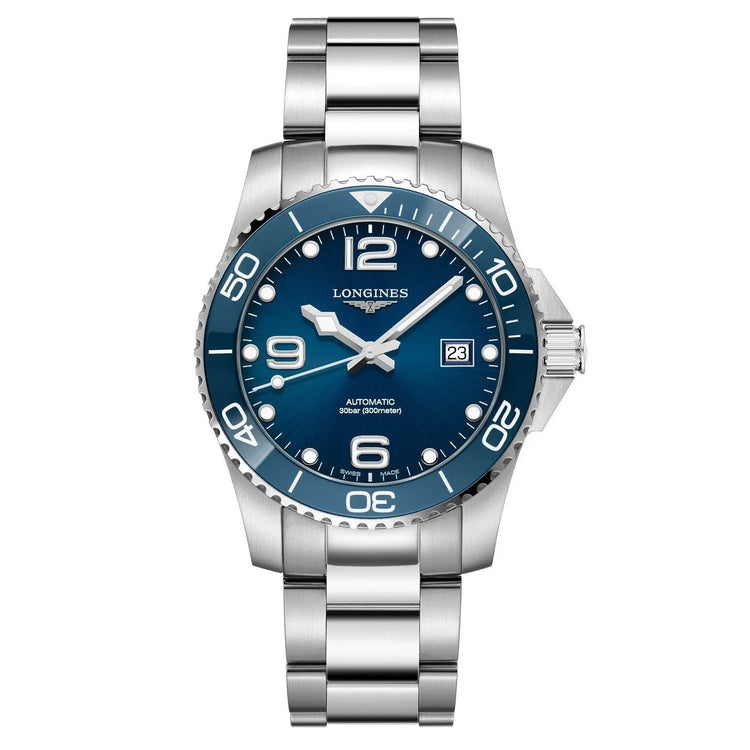 Longines orologio HydroConquest ceramic 41mm blu automatico acciaio L3.781.4.96.6 Capodagli 1937